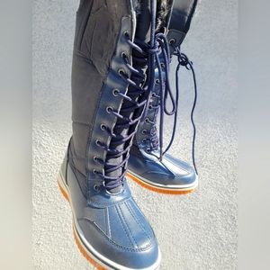 Nature Breeze size 8 navy blue snow boots